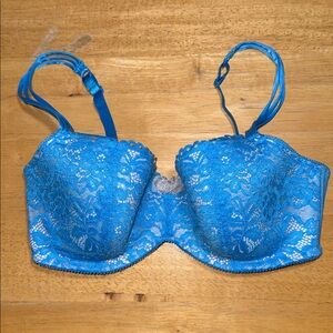 b.tempt’d Blue Lace Bra